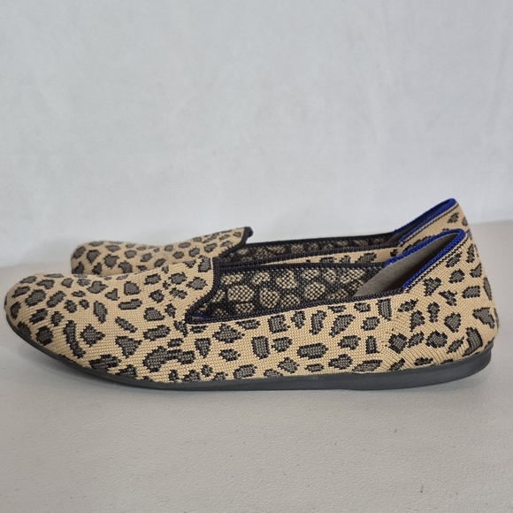 Rothy's The Loafer Spotted Leopard Print Round Toe Slip-On Flats Shoes - Size 8* - Picture 5 of 16